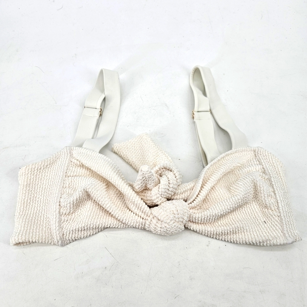 Show Me Your Mumu Aruba Top in Ivory Scrunch Adjustable Back Womens Large